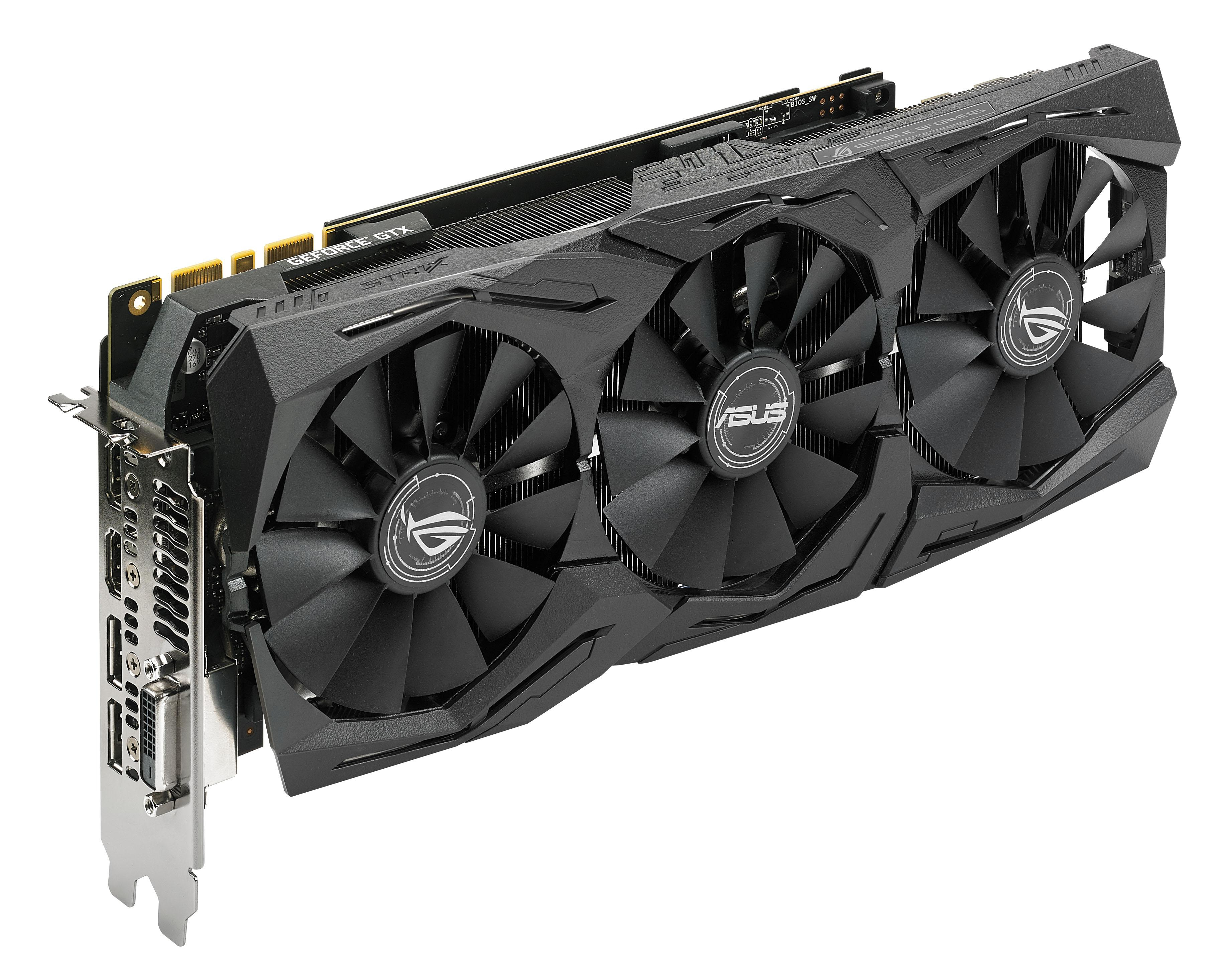 Tarjeta gráfica - ASUS Rog Strix GeForce GTX 1080 TI O11G, Nvidia Pascal, 11GB, GDDR5X