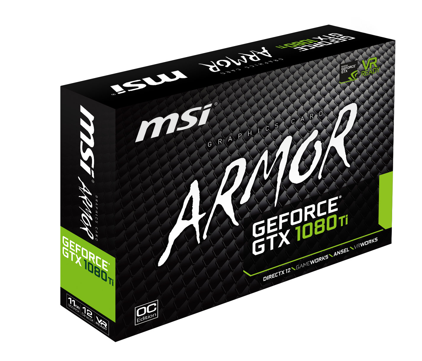 Tarjeta Gráfica - MSI GeForce GTX 1080Ti ARMOR OC 11GB GDDR5X