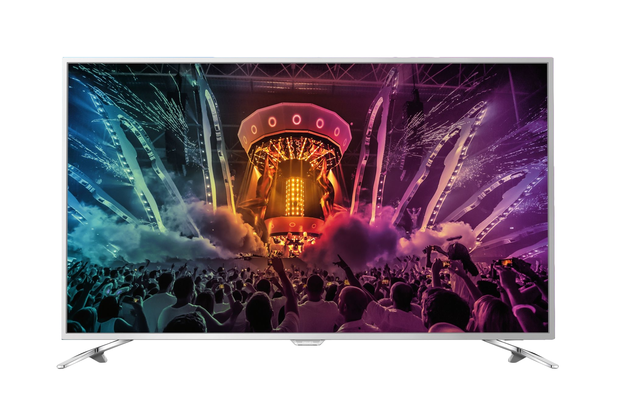 TV LED 65 Pulgadas Philips 65PUS6521/12 UHD 4K, Android TV, Ambilight, Plata