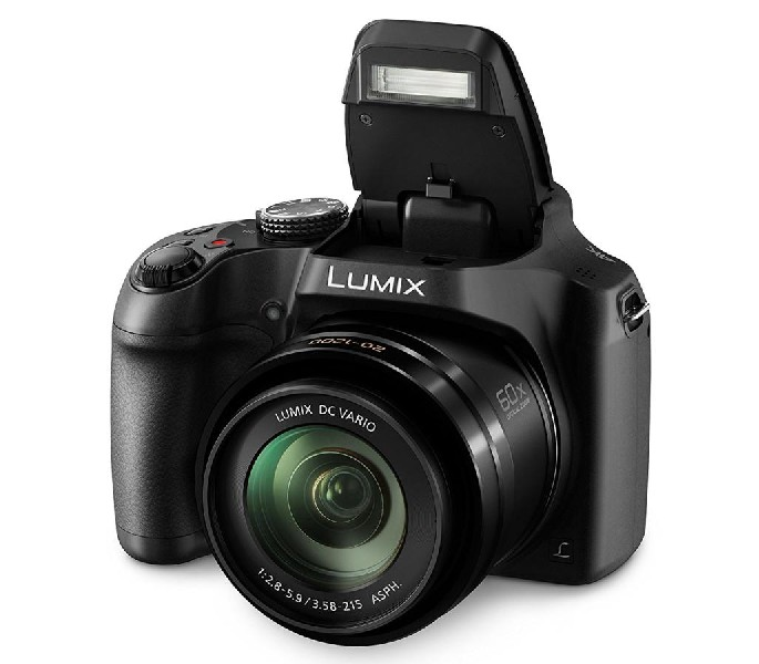 Cámara bridge - Panasonic Lumix DC-FZ82, Sensor MOS, 18.1 MP, Vídeo 4K, 60x/120x, Wi-Fi, Objetivo