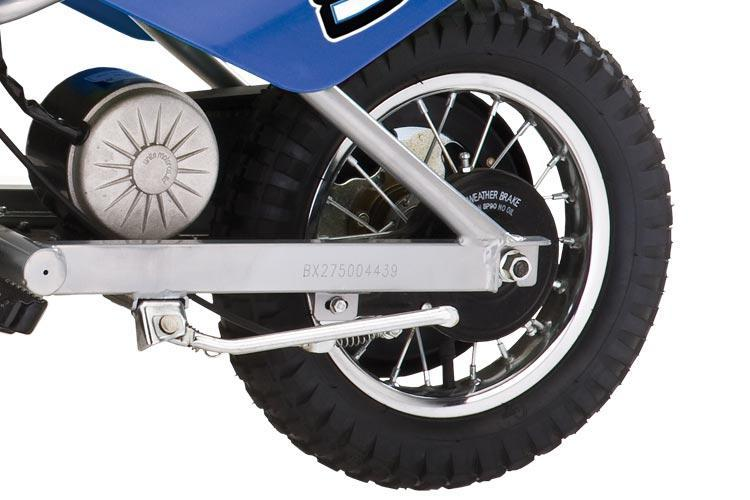 Minimoto eléctrica - Razor Dirt Rocket MX350, Velocidad máxima 22.5 Km/h, Peso máximo 64 Kg,