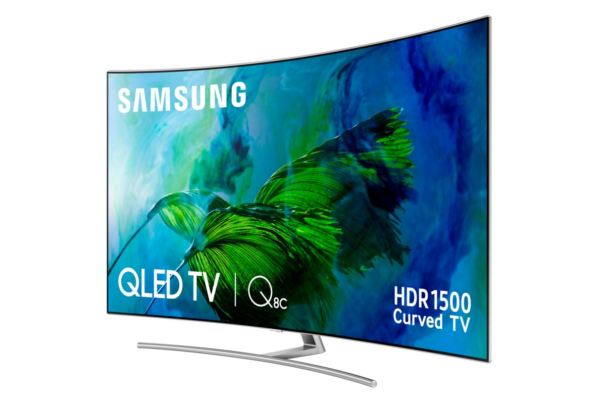 TV QLED 75" - Samsung QE75Q8CAMTXXC, Ultra HD 4K, HDR 1500, Curvo
