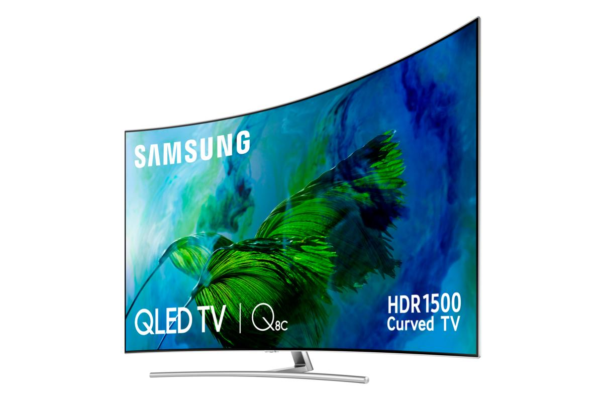 TV QLED 75" - Samsung QE75Q8CAMTXXC, Ultra HD 4K, HDR 1500, Curvo