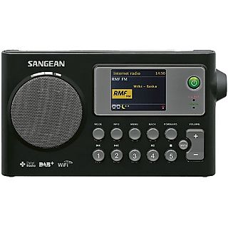Radio portátil - Sangean WFR-27C, DAB+, FM RDS, Wi-Fi, Negro