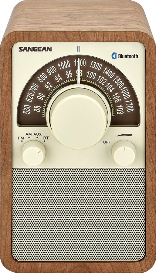 Radio portátil - Sangean WR-15BT, Analógica, FM, AM, Bluetooth, 10W, Nogal