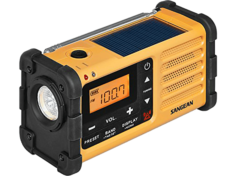 Radio portátil MMR-88, FM, AM, Emergencia, Solar, USB