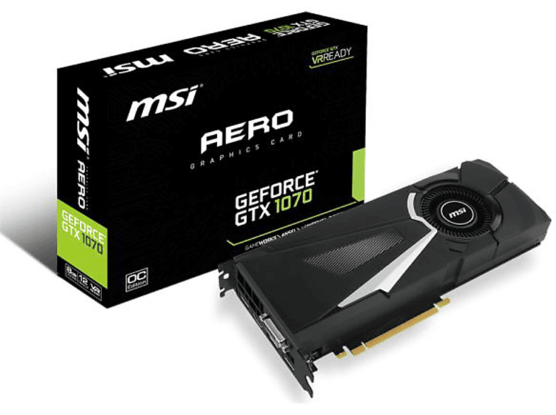 Tarjeta Gráfica | MSI GeForce GTX 1070 AERO OC 8GB GDDR5