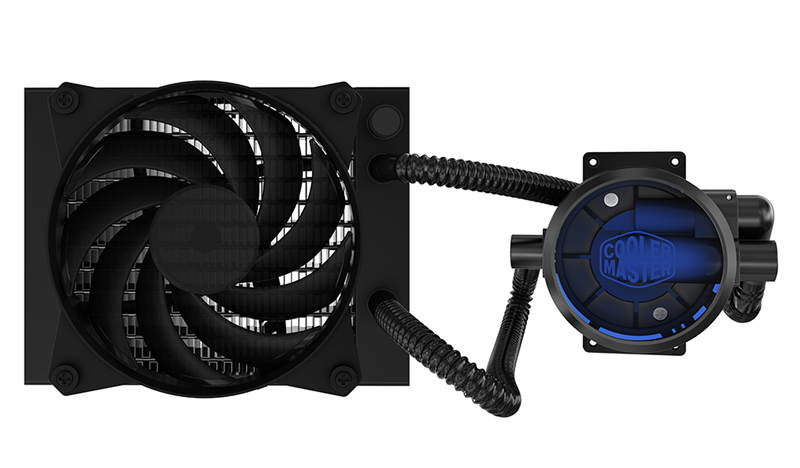 Ventilador de CPU - Cooler Master MasterLiquid Pro 120, LED azul, 6-30 dBA