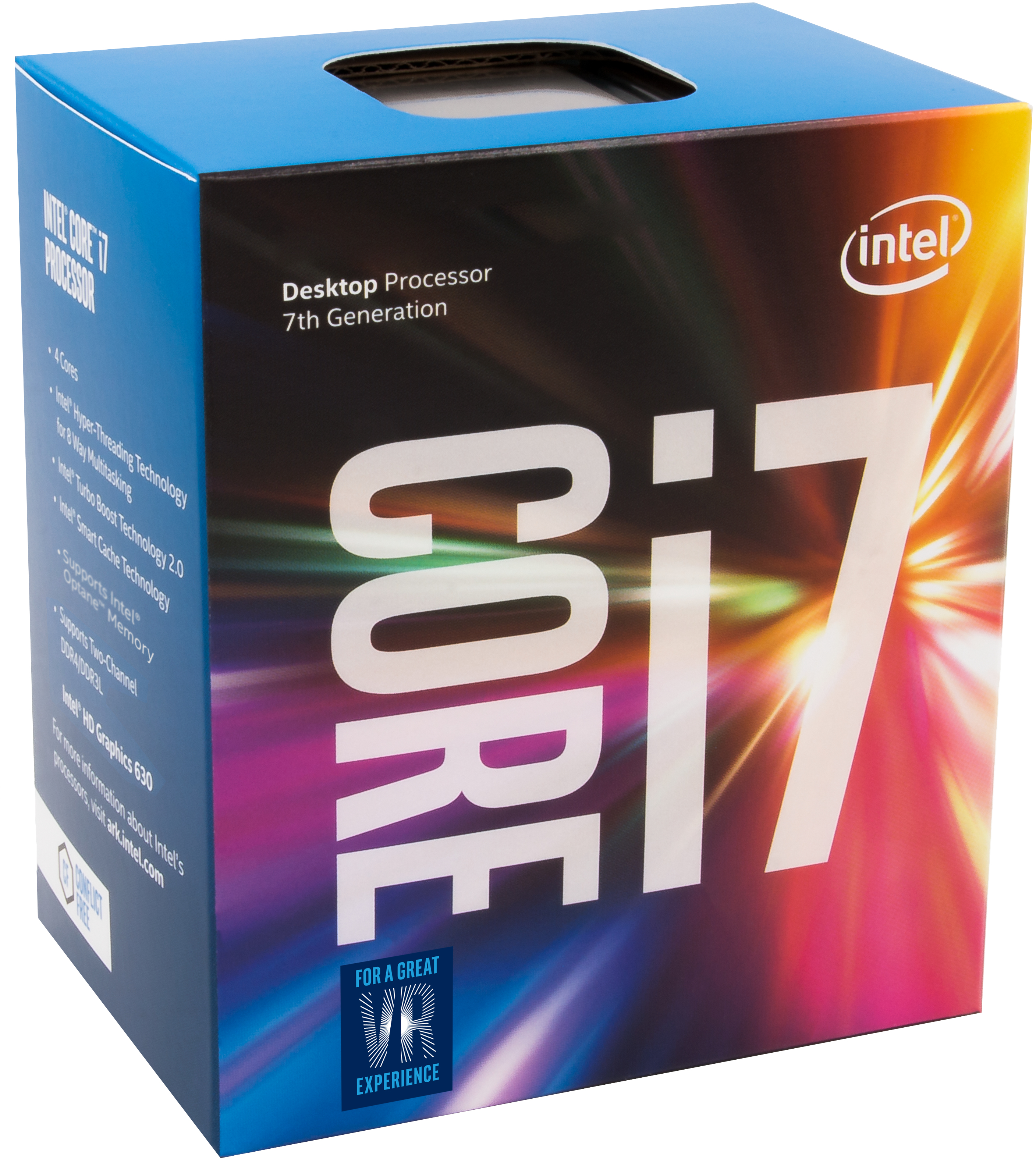 Procesador - Intel® Core i7-7700, Socket LGA1151, 3.6GHz, 8MB