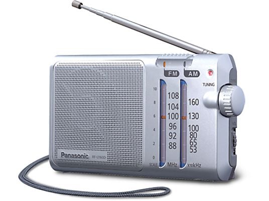 Radio portátil - Panasonic RF-U160DEG-S, AM/FM, altavoz, sintonizador digital