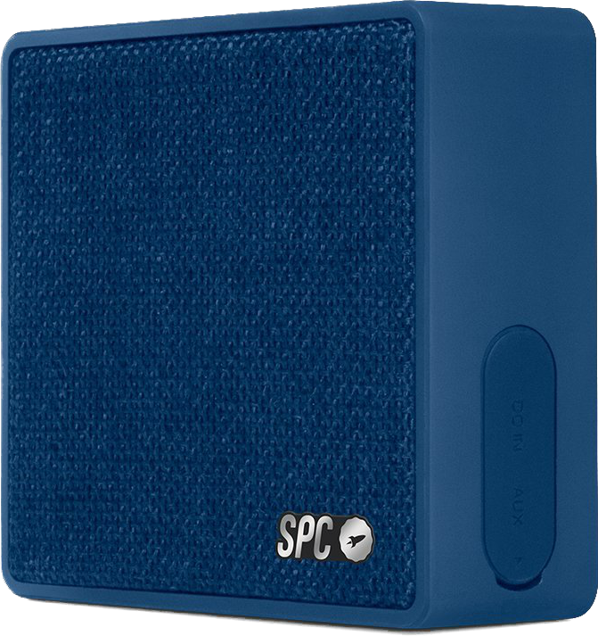 Spc One Speaker azul con acabado en tela y 4 watios de potencia altavoz bluetooth 800 mah 4w noche 4410a 4410 manos libres v2.1 3w 10m 800mah