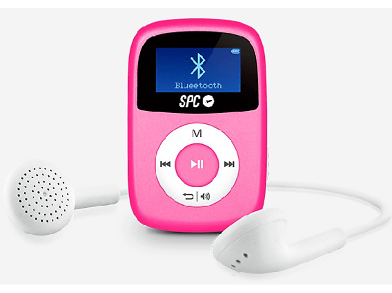 Reproductor MP3 - 8488P SPC, 8 GB, 12h, Rosa