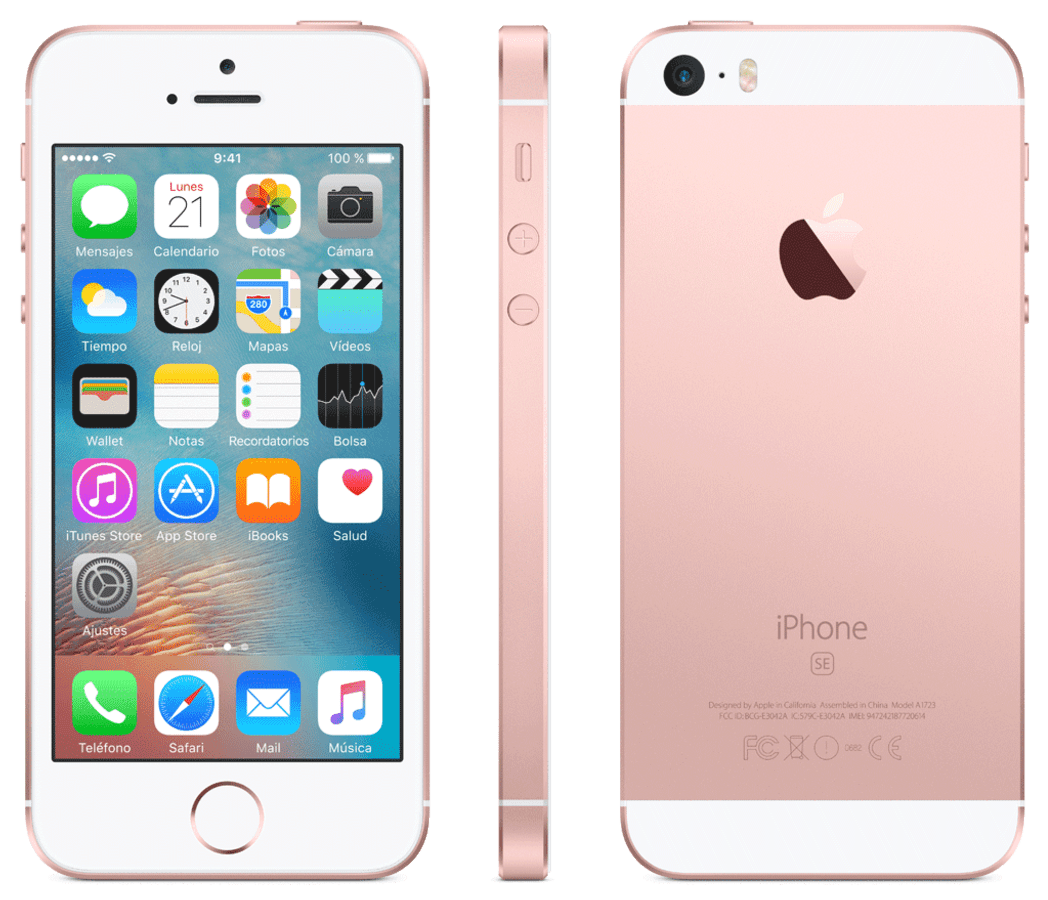 Apple iPhone SE de 32 GB, con red 4G, pantalla retina de 4", Oro rosa