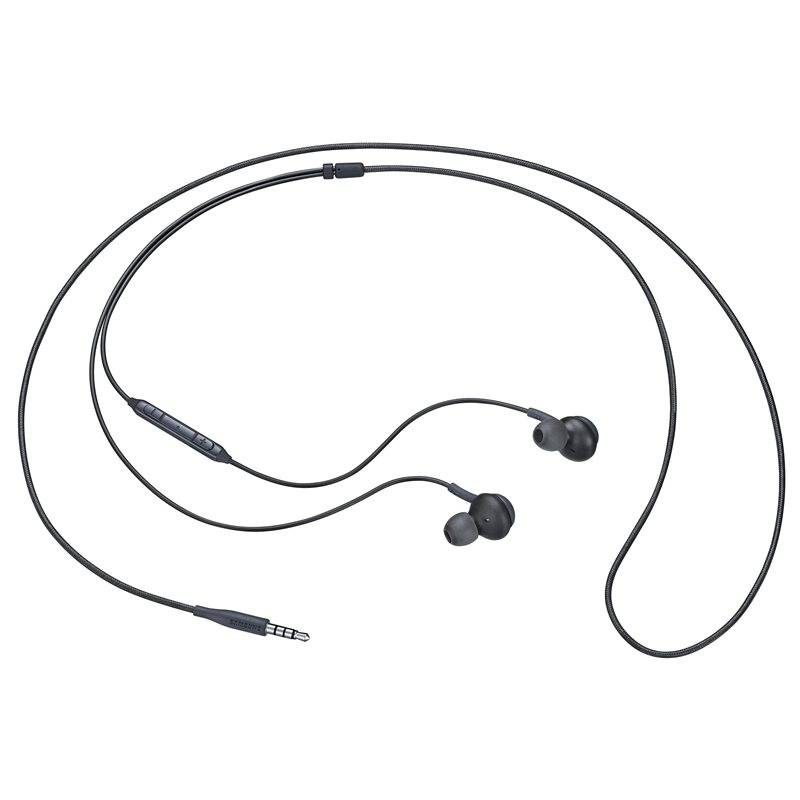 Auriculares de botón - Samsung in-ear AKG, Con micrófono, Negro/Gris