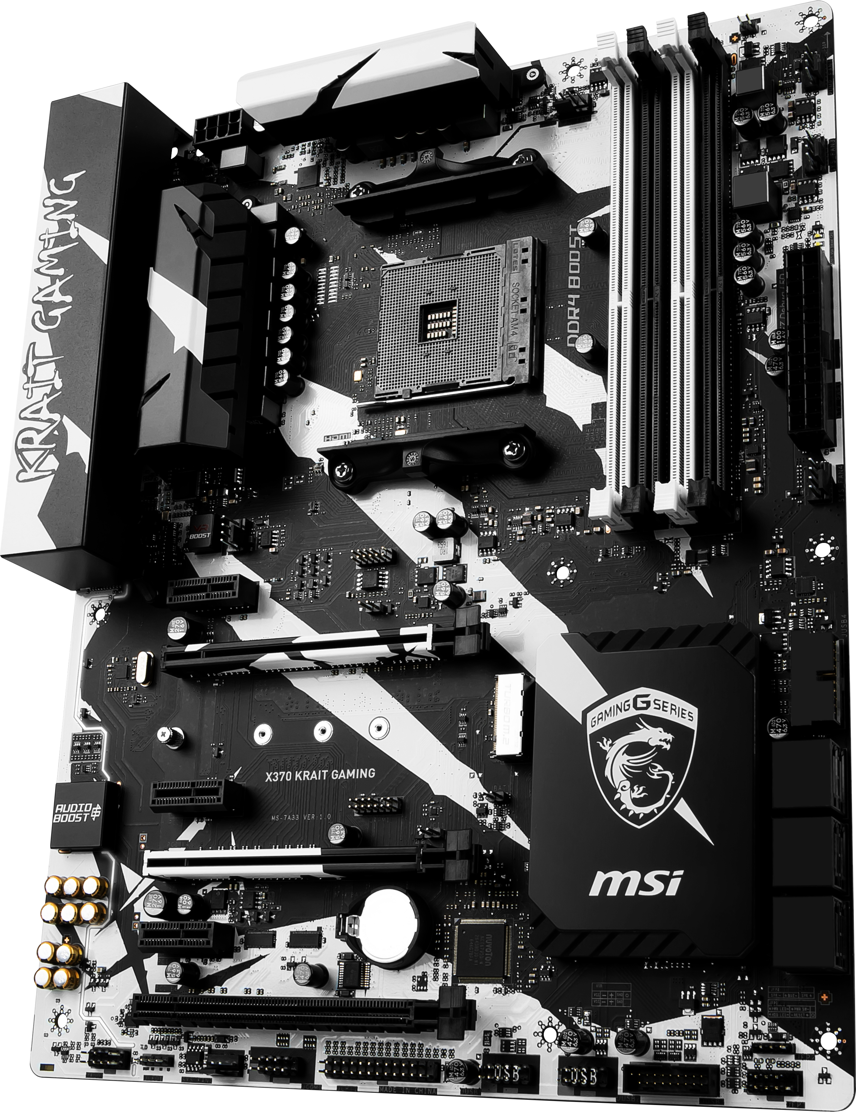 MSI Msı X370 Kraıt Gamıng Am4 Ddr4-3200+(Oc) M.2 Usb3.1 Atx