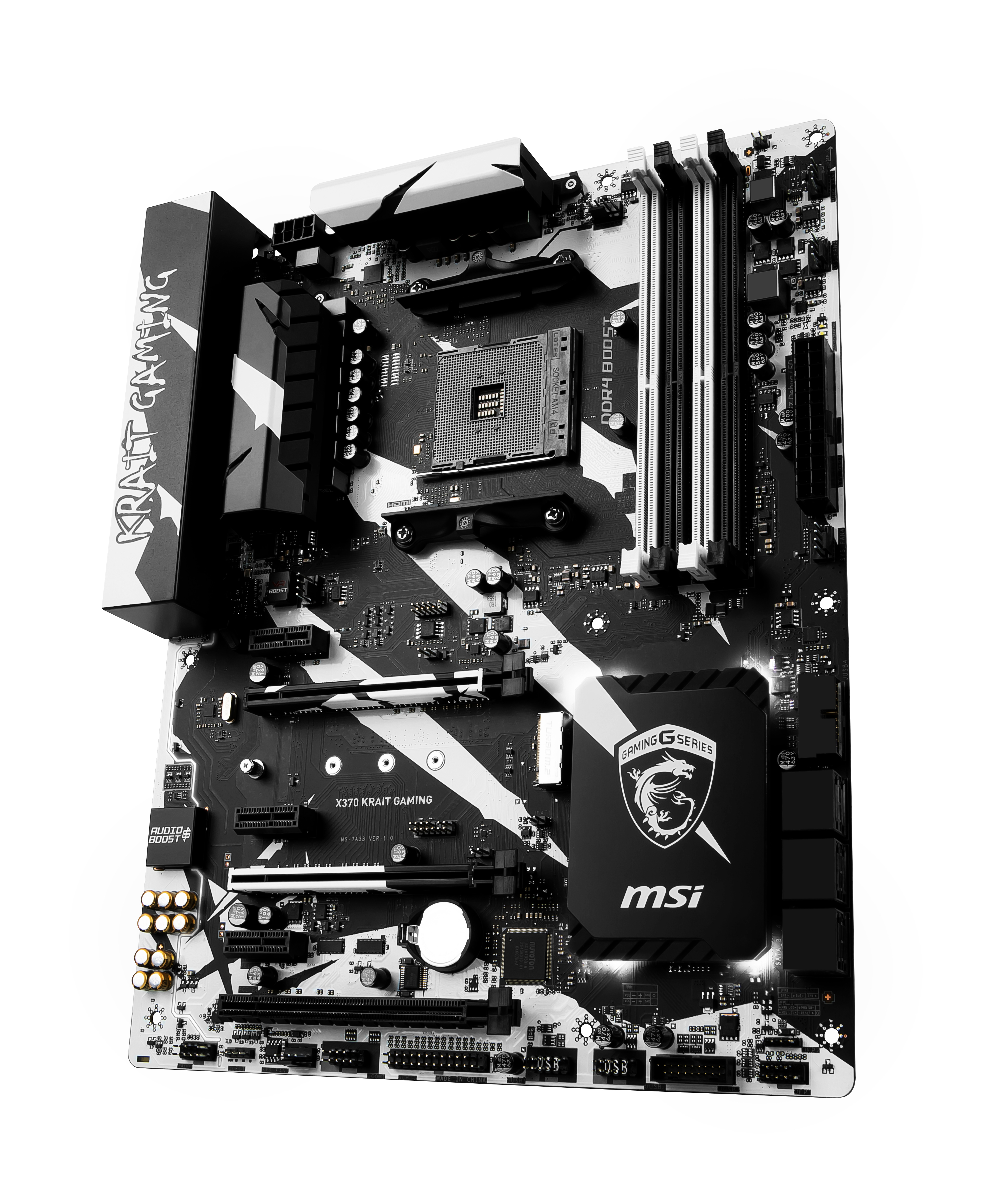 MSI Msı X370 Kraıt Gamıng Am4 Ddr4-3200+(Oc) M.2 Usb3.1 Atx
