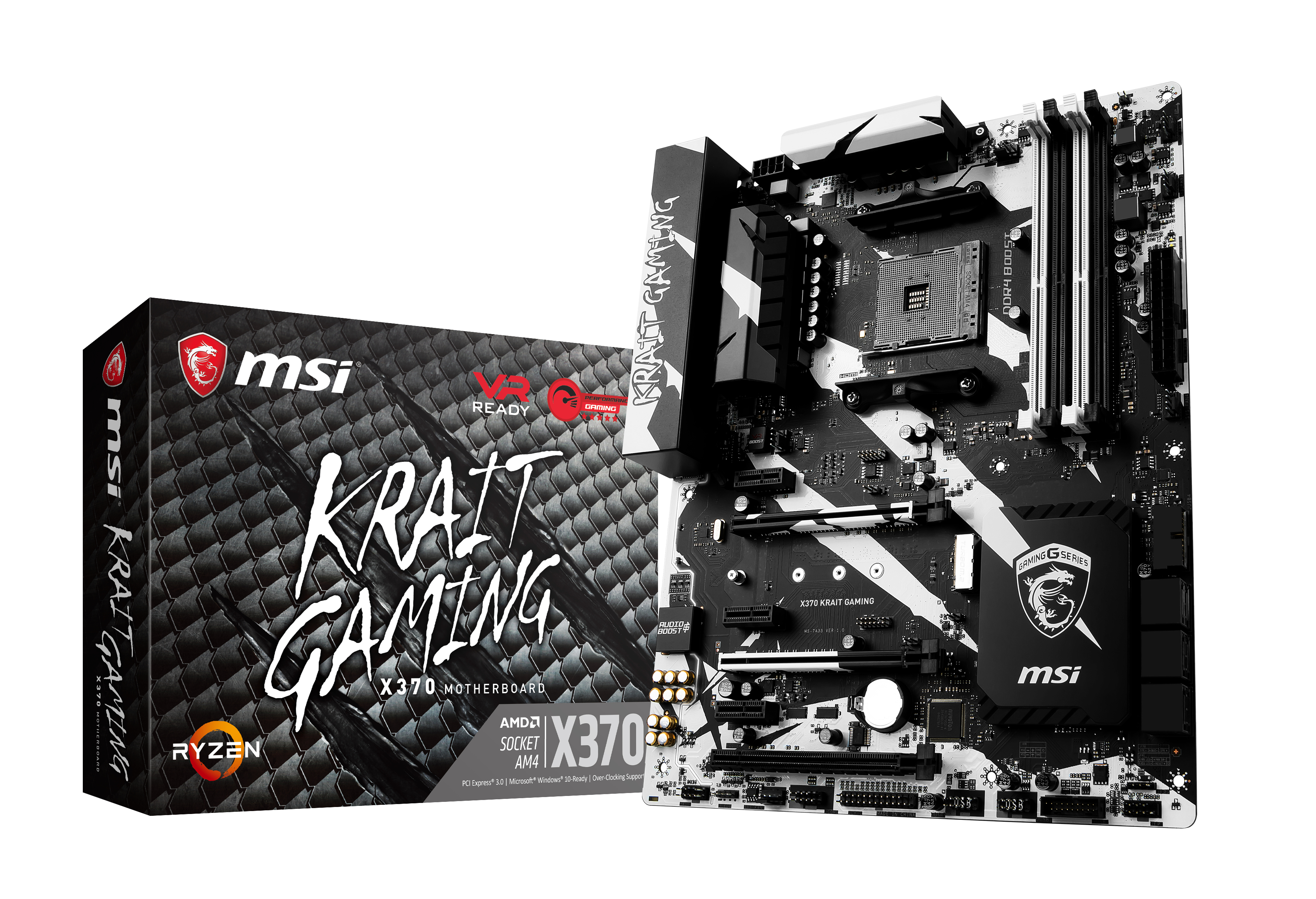 MSI Msı X370 Kraıt Gamıng Am4 Ddr4-3200+(Oc) M.2 Usb3.1 Atx
