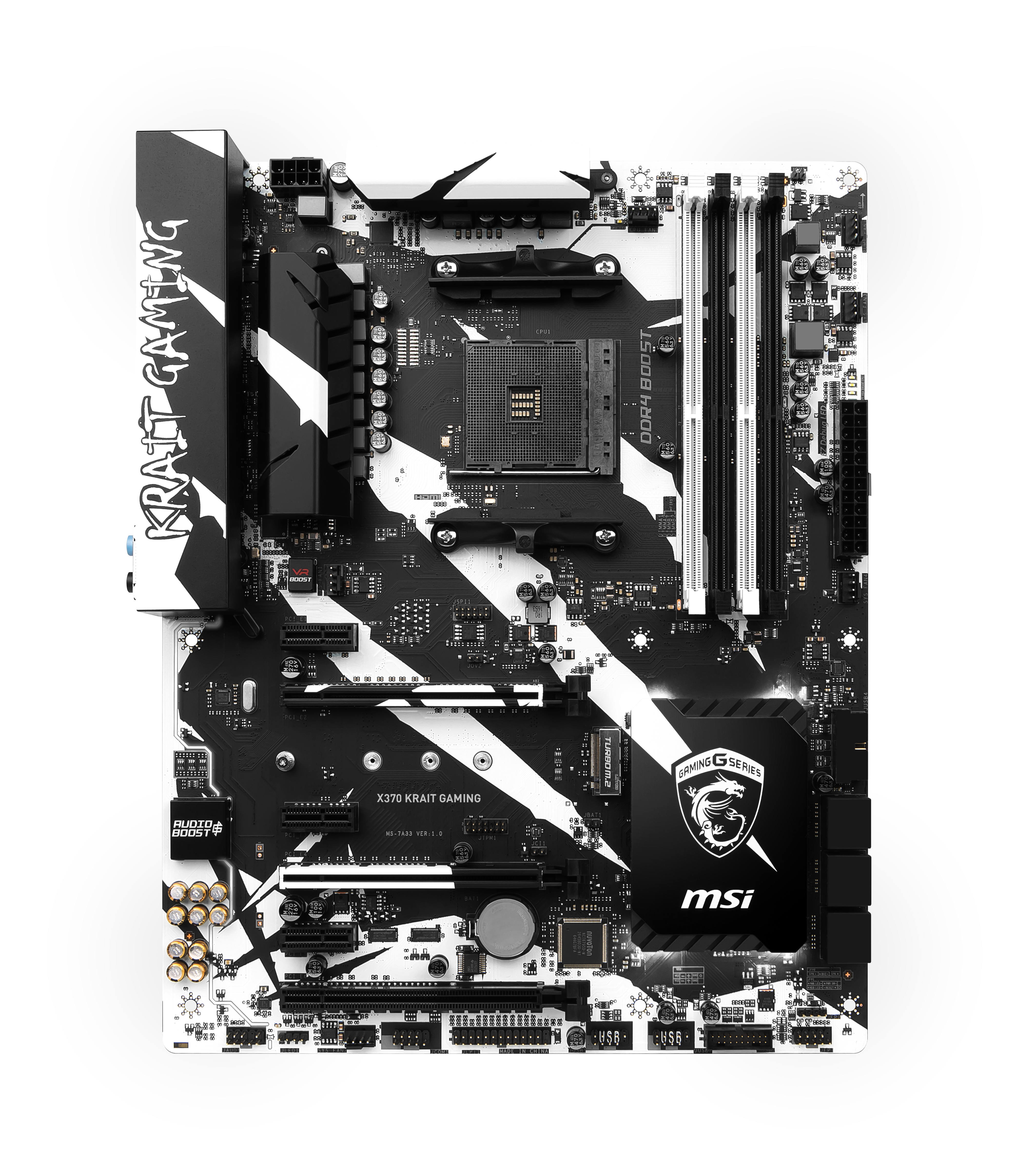 MSI Msı X370 Kraıt Gamıng Am4 Ddr4-3200+(Oc) M.2 Usb3.1 Atx