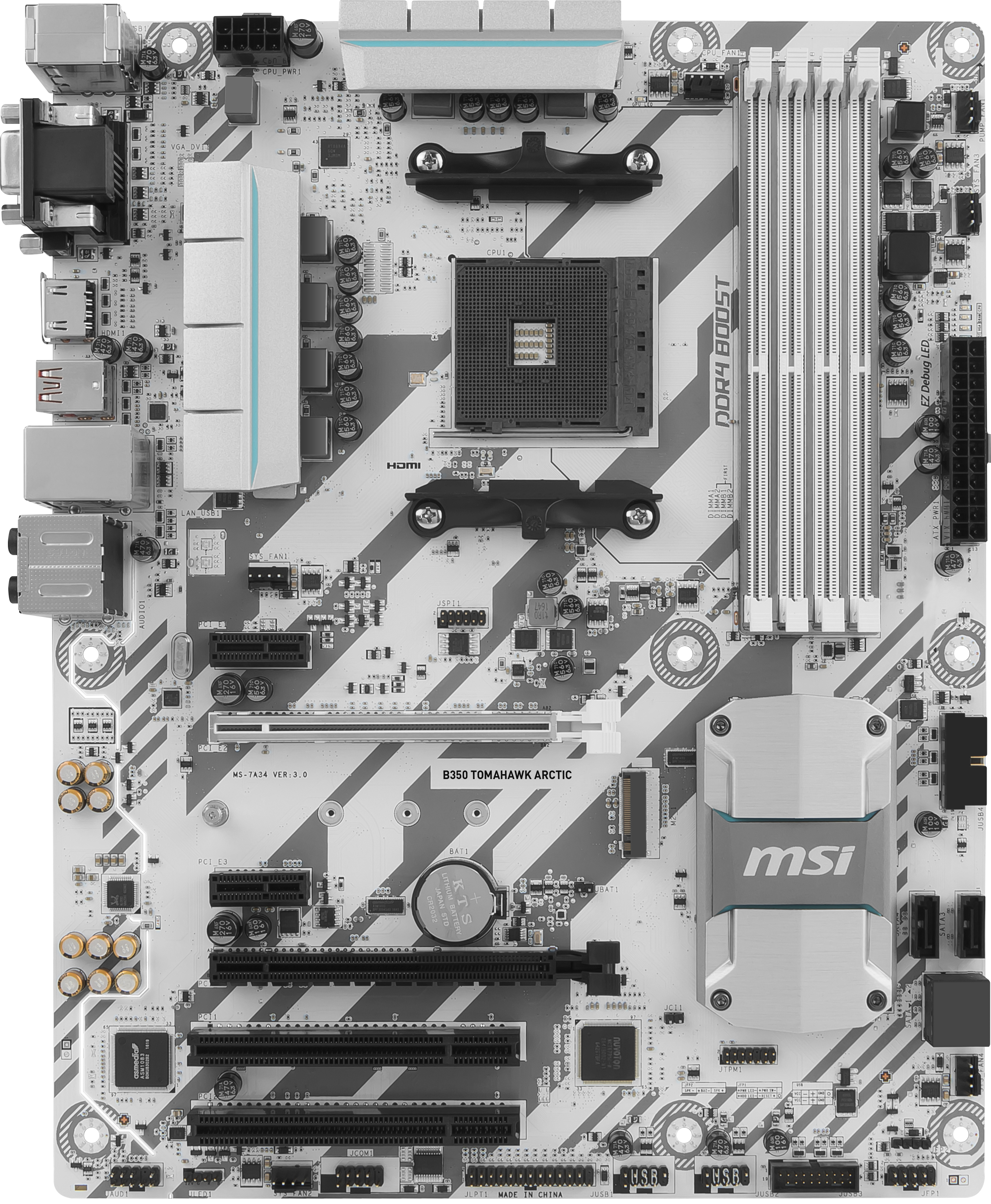 MSI B350 TOMAHAWK ARCTIC