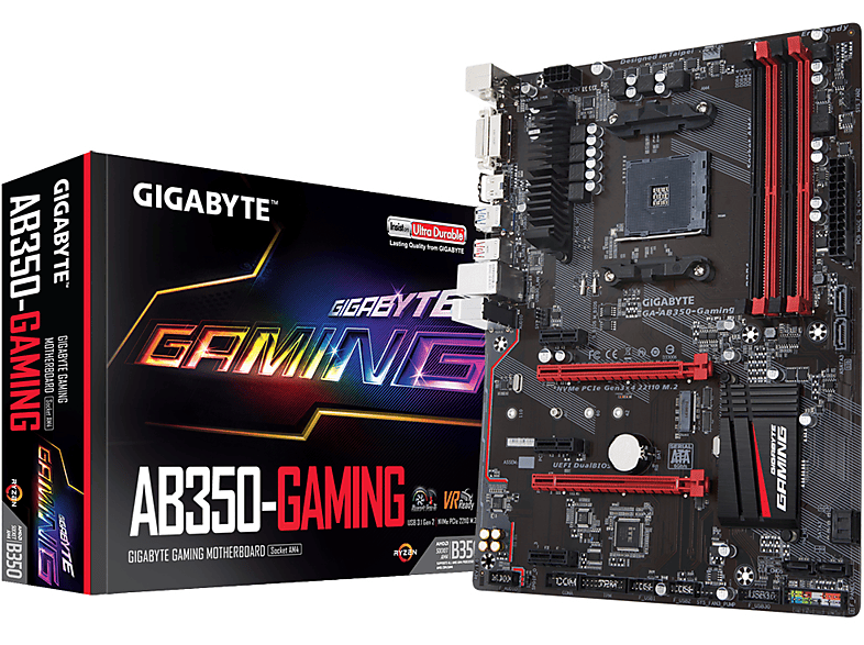 Gigabyte GA-AB350-Gaming AMD B350 Socket AM4 ATX placa base