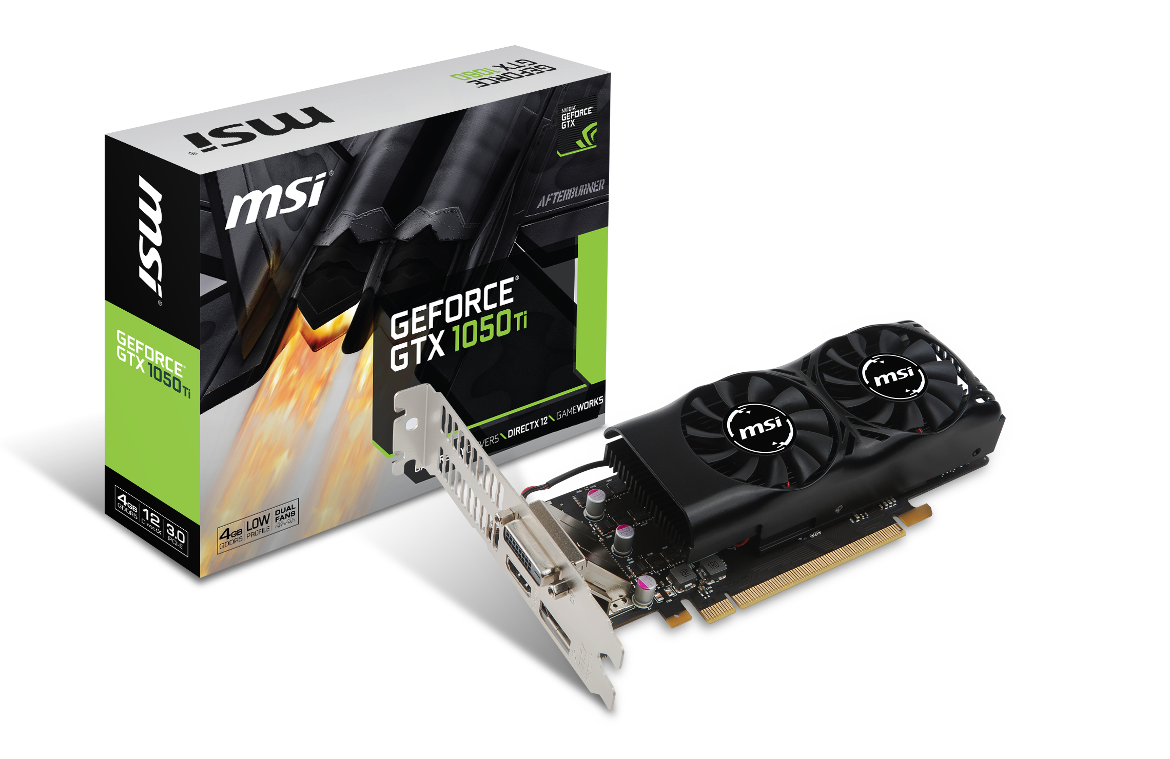 Tarjeta Gráfica - MSI GeForce GTX 1050Ti 4GT 4GB GDDR5