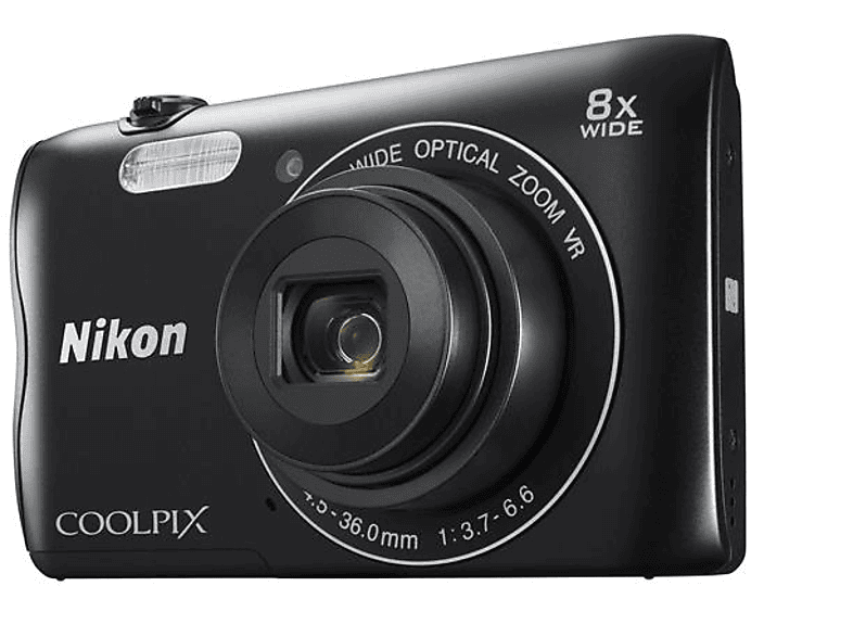 Cámara Digital Nikon coolpix a300 negro. outlet.producto reacondicionado de fotos 20mp 8x compacta 201 pantalla lcd 2.7 20.1mp 20 80 1600