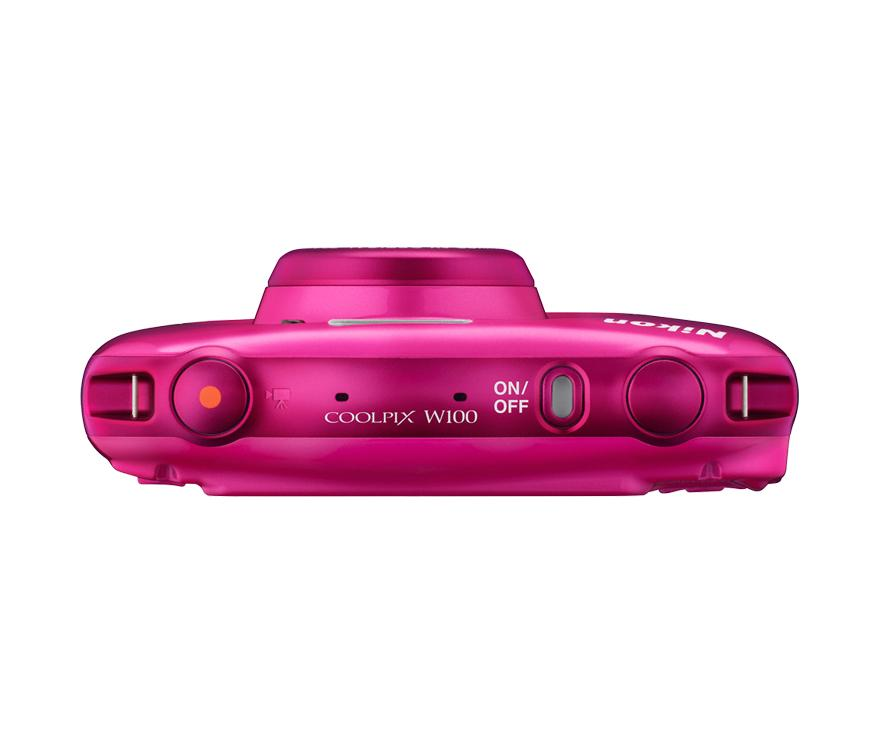 Cámara digital compacta - Nikon Coolpix W100, 13.2MP, Resistente al agua, Vídeos Full HD,