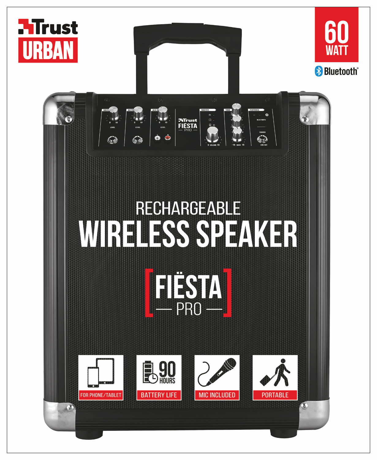 TRUST URBAN Urban 21216 Fiesta Pro Wıreless Speaker-Siyah