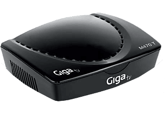 Sintonizador DVB-T - GigaTV M470 T, USB 2.0, Grabación y reproducción, 1000 canales, Negro
