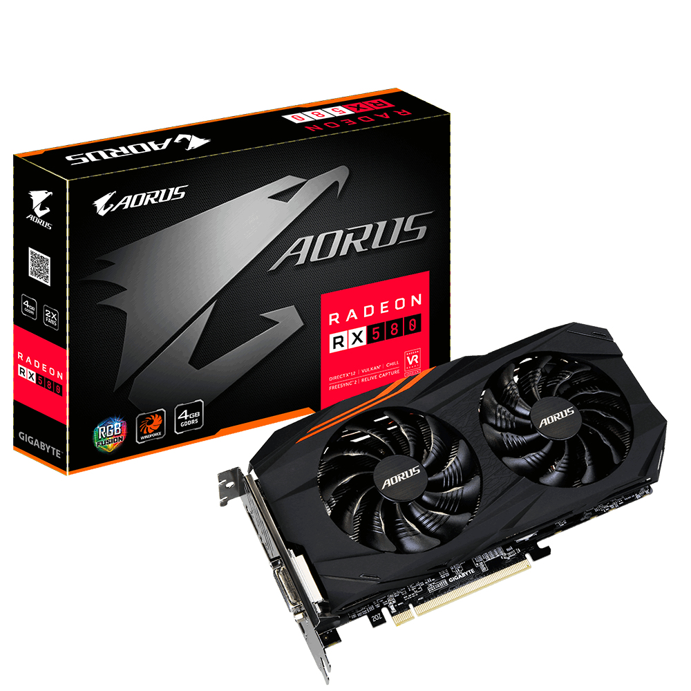 GIGABYTE AORUS RX 580 4GB 256BIt GDDR5 Ekran Kartı