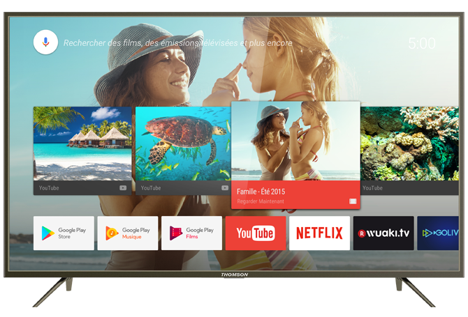 TV LED 49" - Thomson 49UC6406, Ultra HD 4K HDR, Android TV 6.0, Dolby Digital Plus, Google Cast,