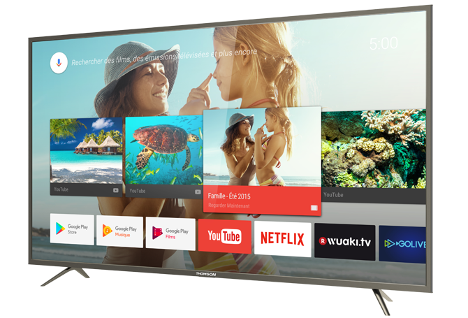 TV LED 49" - Thomson 49UC6406, Ultra HD 4K HDR, Android TV 6.0, Dolby Digital Plus, Google Cast,
