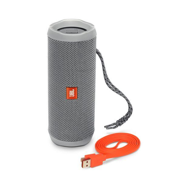 Altavoz inalámbrico - JBL Flip 4, 16W, Bluetooth, Gris