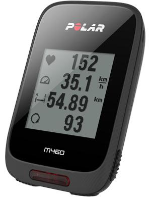 Ciclocomputador - Polar M460HR, GPS, Bluetooth, 385 mAh, Negro