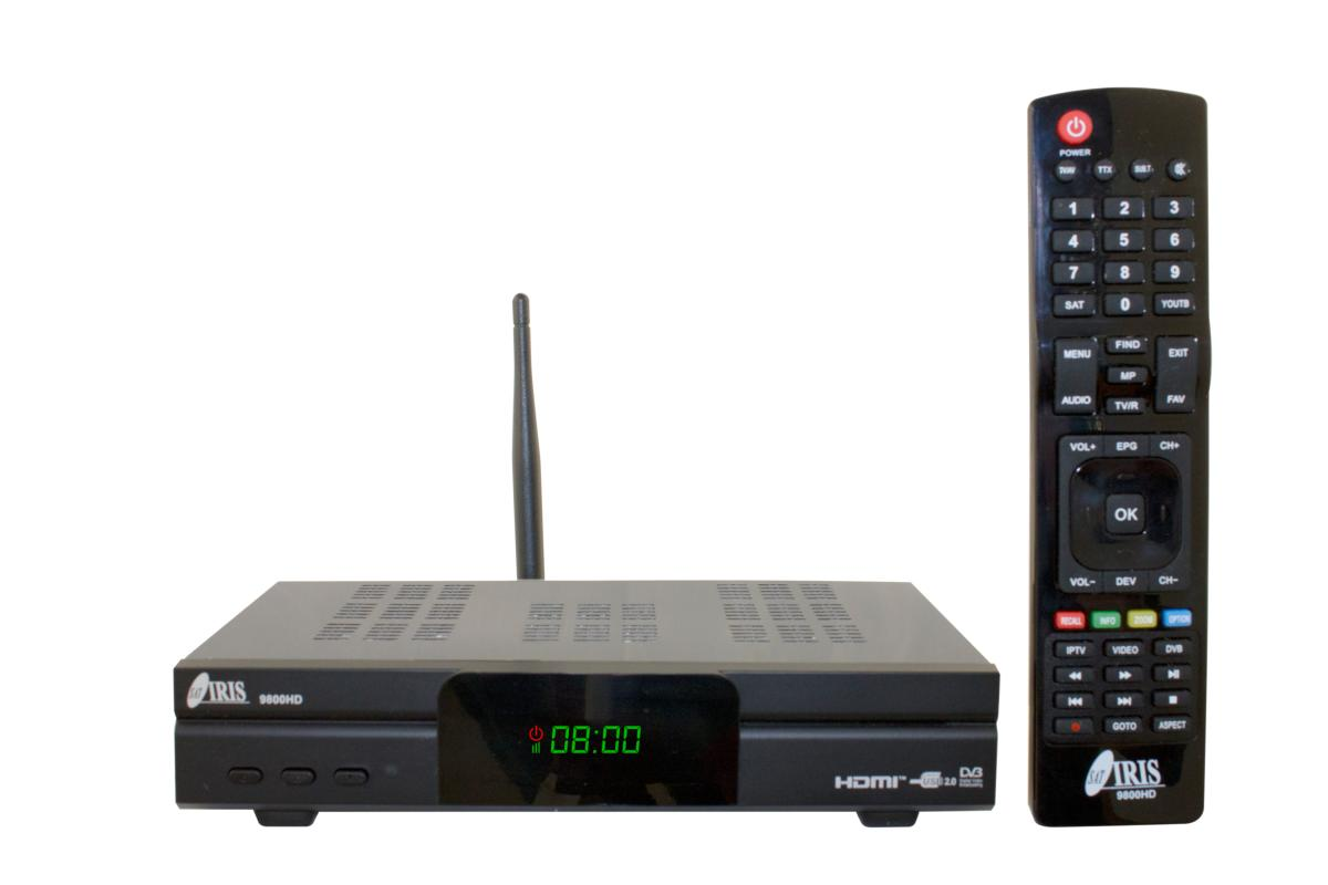 Receptor satélite - Metronic Iris 9800, Full HD, WiFi, Procesador SUNPLUS 1507A, Negro