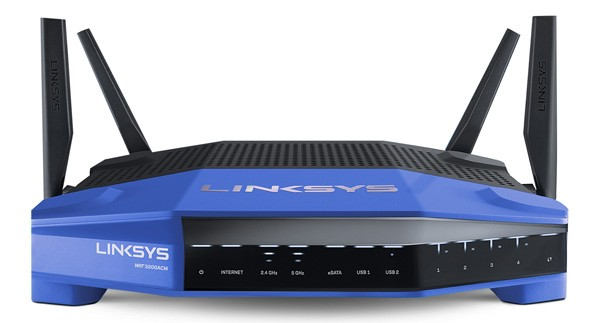 Router - Linksys WRT3200ACM, Doble banda (2.4 GHz / 5 GHz), MU-MIMO, Puerto USB 3.0