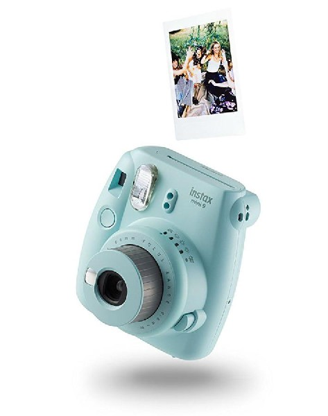 Cámara instantánea - Fujifilm Instax Mini 9, Fotografías de 62×46 mm, Azul hielo