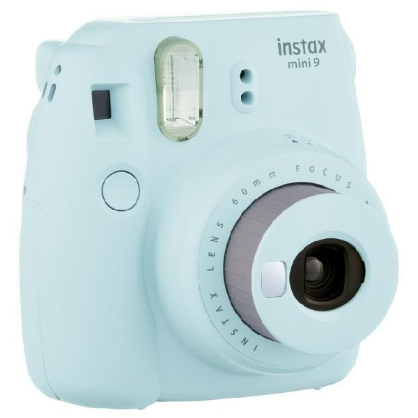 Cámara instantánea - Fujifilm Instax Mini 9, Fotografías de 62×46 mm, Azul hielo