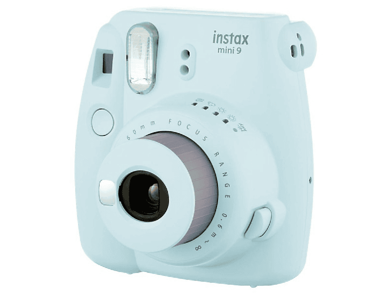 Cámara instantánea | Fujifilm Instax Mini 9, Fotografías 62×46 mm, Azul hielo