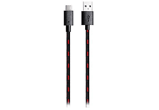 Accesorio Nintendo Switch - Ardistel, Compatible con Mando Pro, USB A a USB C, 3 m,  Negro, Rojo