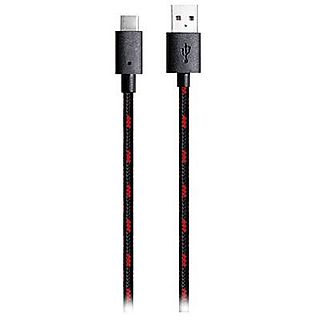 Accesorio Nintendo Switch - Ardistel, Compatible con Mando Pro, USB A a USB C, 3 m,  Negro, Rojo