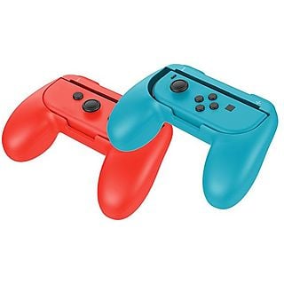 Grips – Ardistel, Para Mando Nintendo Switch,  Ergonómico, Botones SL/SR, Rojo, Azul