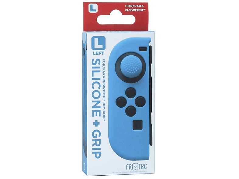 Funda + grips - FR-TEC FT1011, Para Nintendo Switch, Con grip izquierdo, Azul