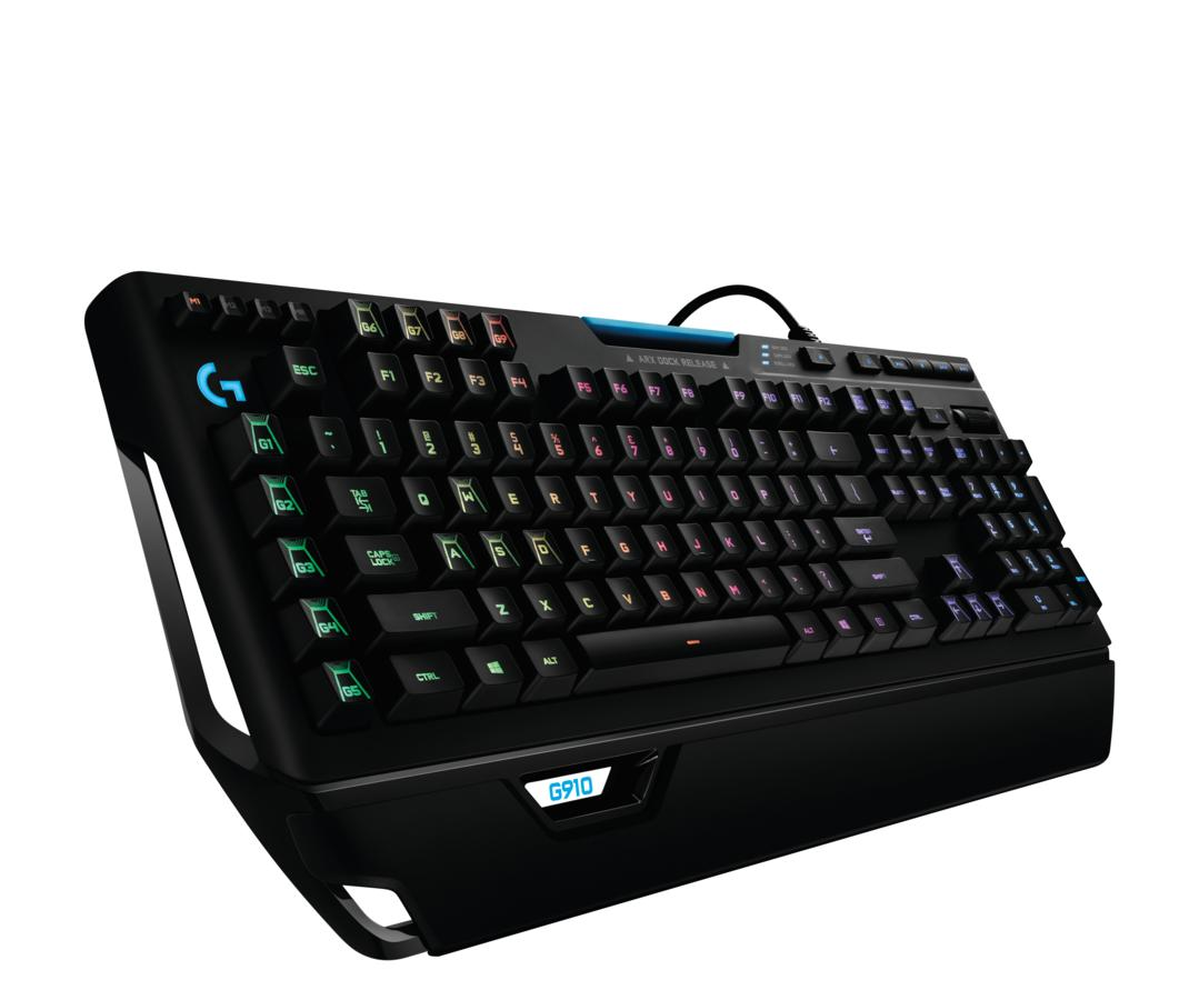 Teclado gaming - Logitech G910, USB, QWERTZ Alemán, Negro