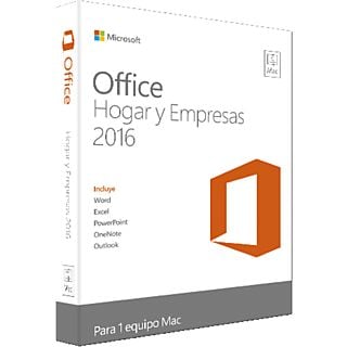 Office Hogar y Empresas 2016 para Mac - Microsoft - 1 licencia