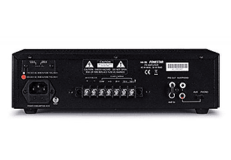 Amplificador de megafonía - Fonestar MA-30, 45 W, 80-18000 Hz, 2 micros desbalanceados