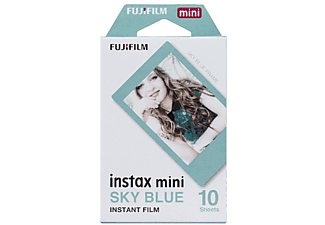 Película fotográfica - Fujifilm Instax mini, marco azul, 10 hojas
