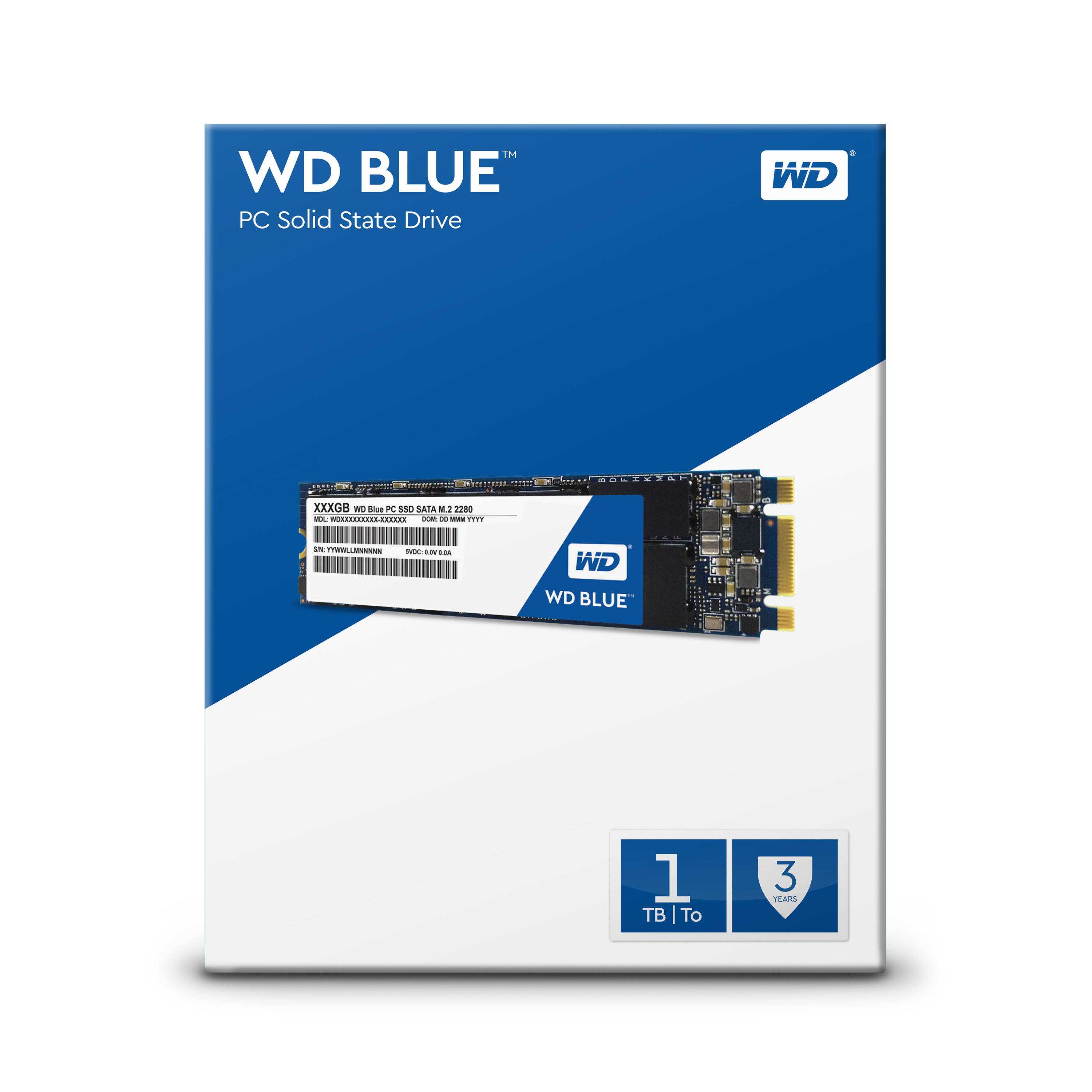 Disco Duro SSD/M2 de 1 TB - Western Digital WDS100T1B0B Blue SSD, SATA III, M.2 2280