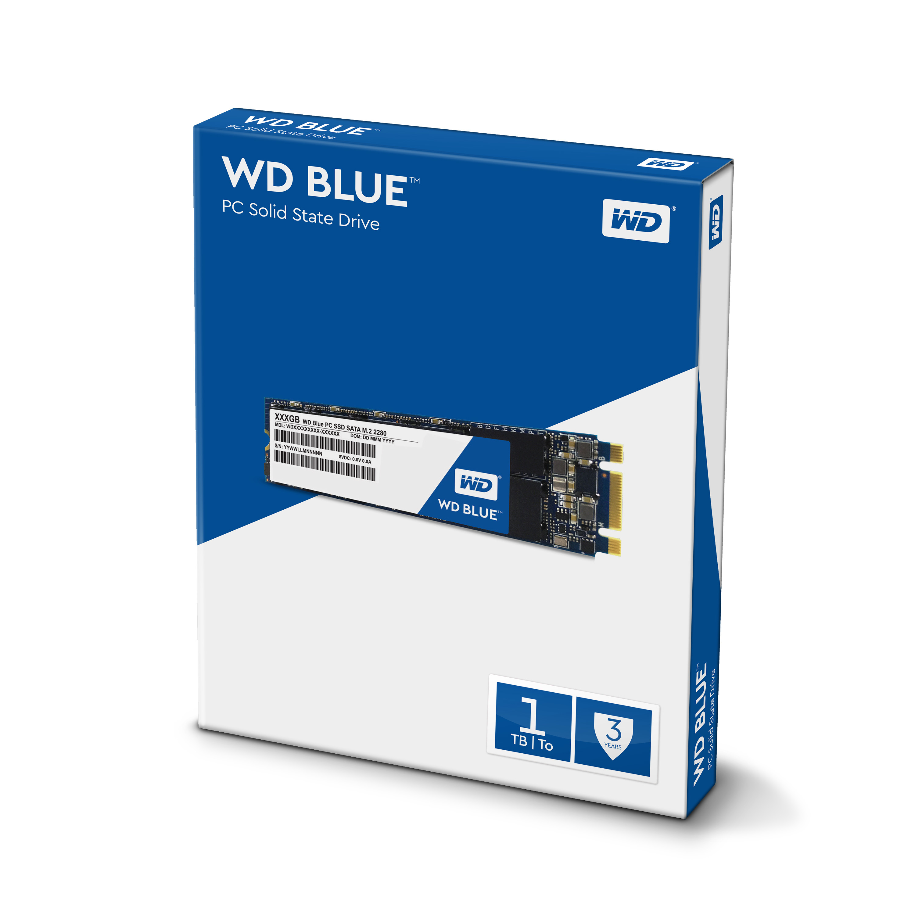 Disco Duro SSD/M2 de 1 TB - Western Digital WDS100T1B0B Blue SSD, SATA III, M.2 2280