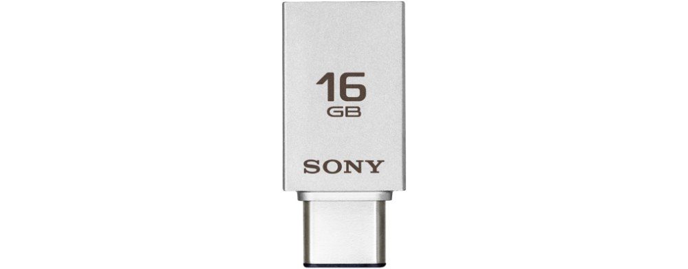 Pendrive 16GB - Sony USM16CA1, USB 3.0, Micro-USB, Plateado